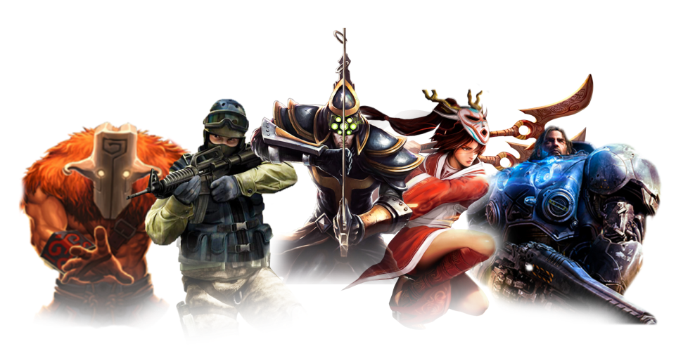 Alguns jogos de esports em imagens